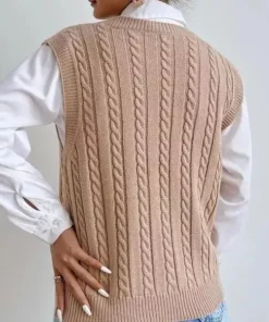 Chic Autumn & Winter Sleeveless Knit Sweater Vest for Women