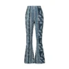 Floral Print High-Waist Flared Pants for Women