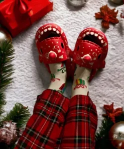 Shark Slippers Halloween Christmas Print