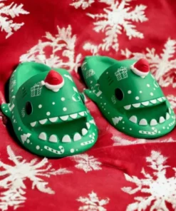 Shark Slippers Halloween Christmas Print