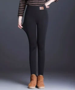 Women Pants Winter Fleece Thicken Pants Lamb Wool