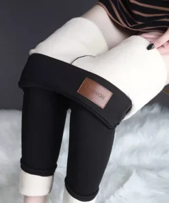 Women Pants Winter Fleece Thicken Pants Lamb Wool