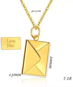 Love Letter Envelope Pendant Necklace