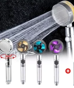 360° Rotating High-Pressure Water Saving Shower Head – Ideal for Low Pressure Supply