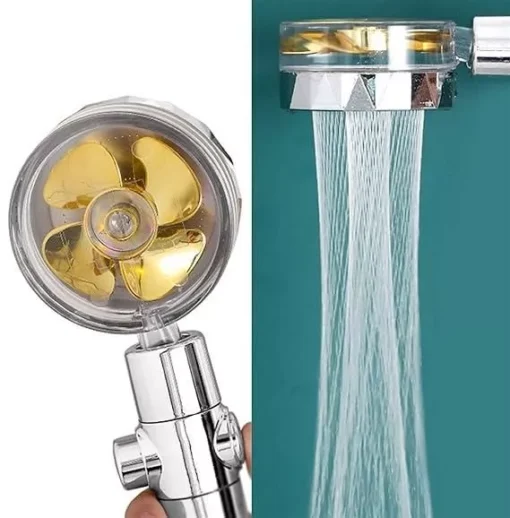 360° Rotating High-Pressure Water Saving Shower Head – Ideal for Low Pressure Supply