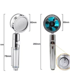 360° Rotating High-Pressure Water Saving Shower Head – Ideal for Low Pressure Supply