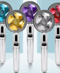 360° Rotating High-Pressure Water Saving Shower Head – Ideal for Low Pressure Supply