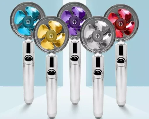 360° Rotating High-Pressure Water Saving Shower Head – Ideal for Low Pressure Supply