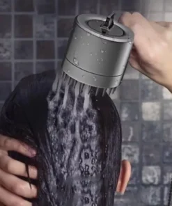 High-Pressure 3-Mode Adjustable Shower Head with Water-Saving Filter – Portable Bathroom Accessory