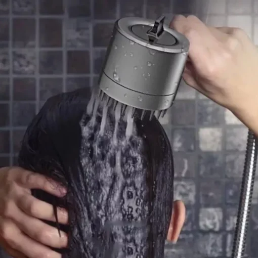 High-Pressure 3-Mode Adjustable Shower Head with Water-Saving Filter – Portable Bathroom Accessory