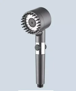 High-Pressure 3-Mode Adjustable Shower Head with Water-Saving Filter – Portable Bathroom Accessory