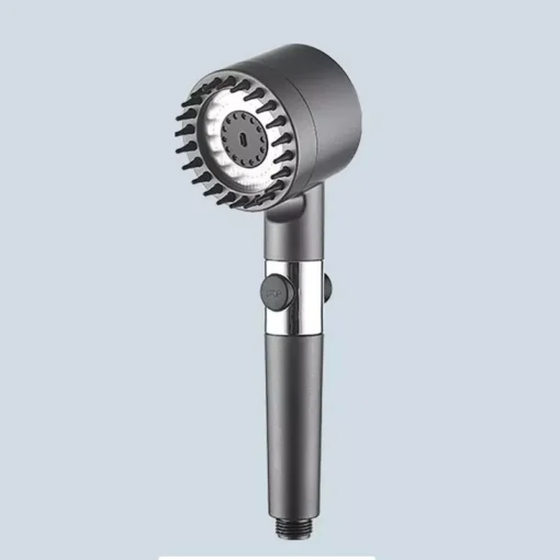 High-Pressure 3-Mode Adjustable Shower Head with Water-Saving Filter – Portable Bathroom Accessory