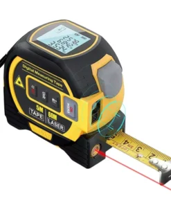Multi-Function Laser Distance Meter with 5m Tape Measure and Cross-Marking