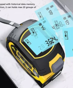 Multi-Function Laser Distance Meter with 5m Tape Measure and Cross-Marking