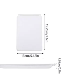 Touch Screen LED Makeup Mirror – Foldable, 3-Color Lighting, USB Rechargeable