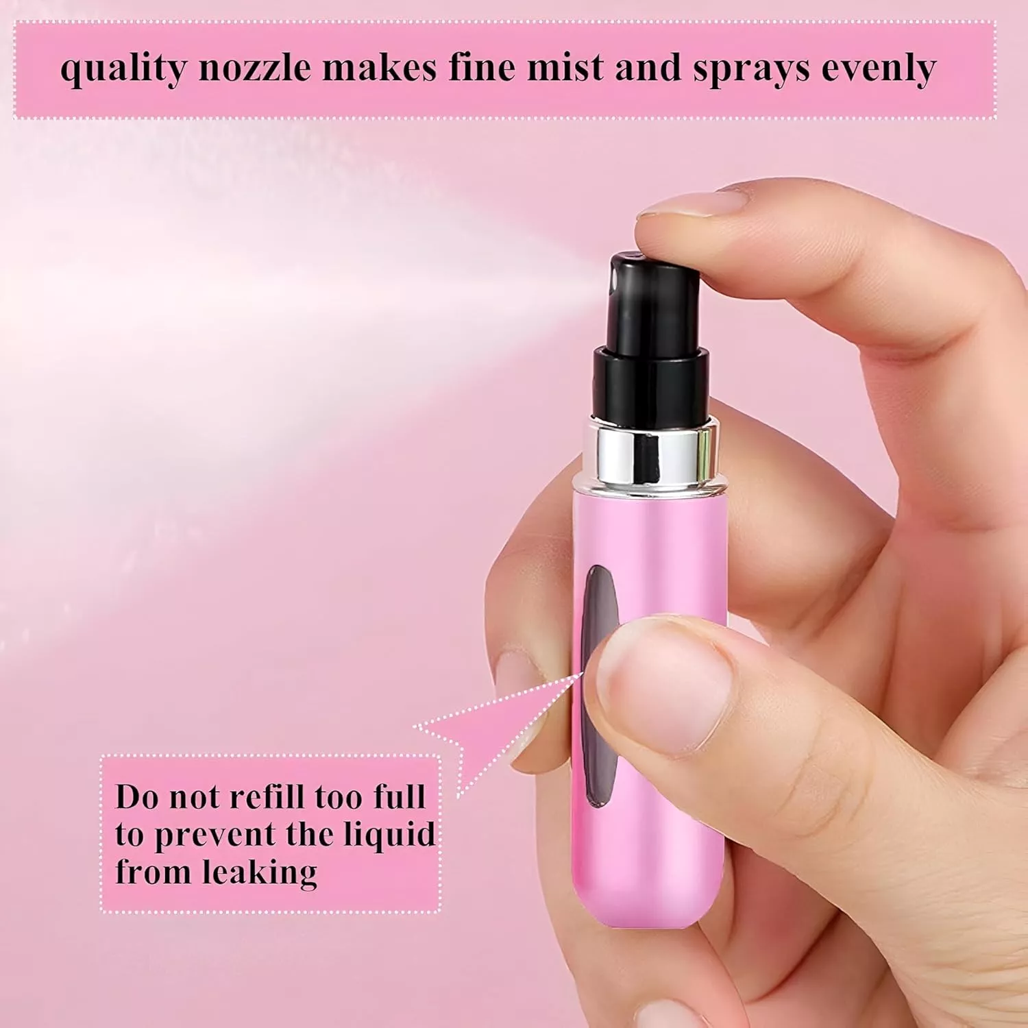Compact & Stylish Portable Perfume Atomizer – Travel-Friendly Mini Aluminum Spray Bottle
