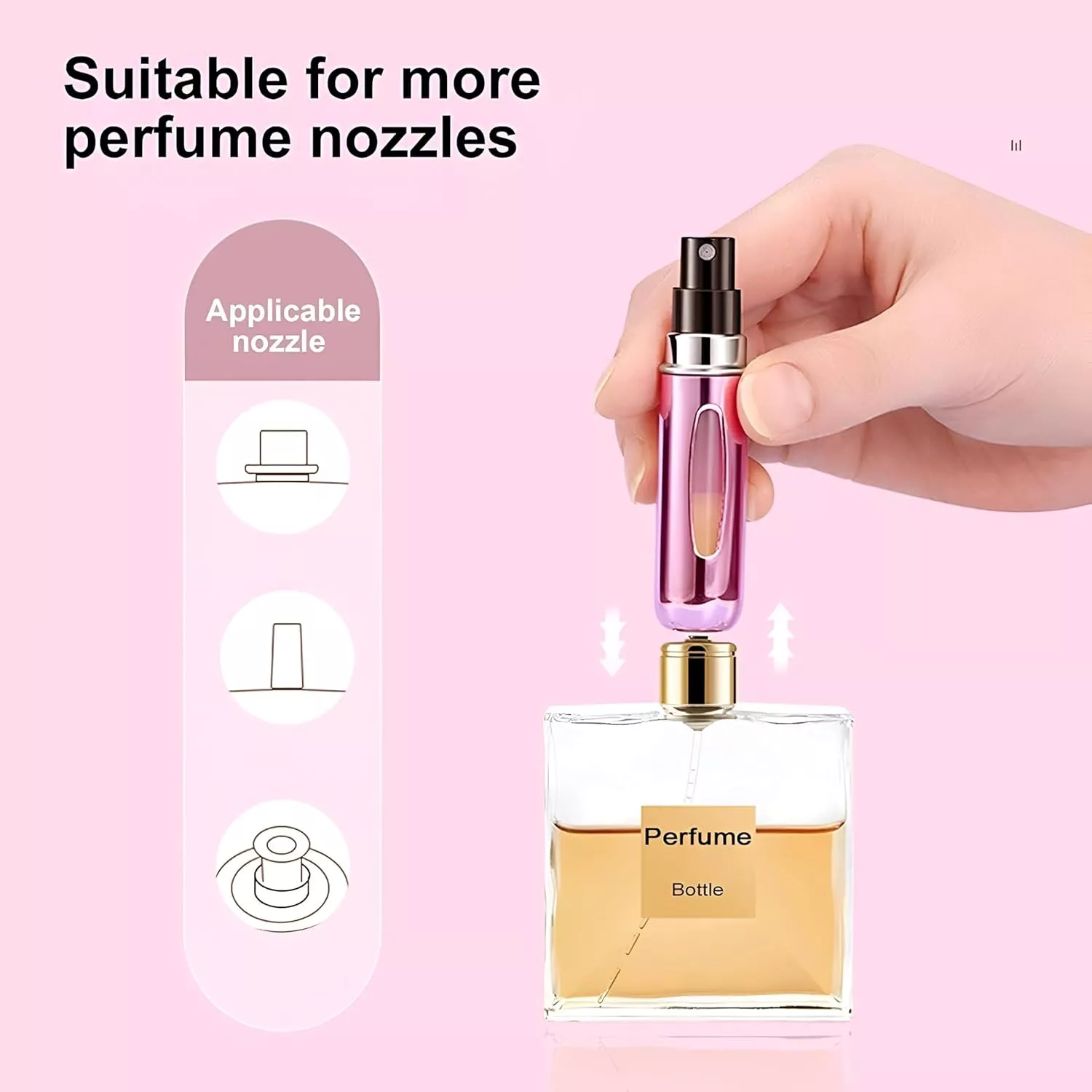 Compact & Stylish Portable Perfume Atomizer – Travel-Friendly Mini Aluminum Spray Bottle
