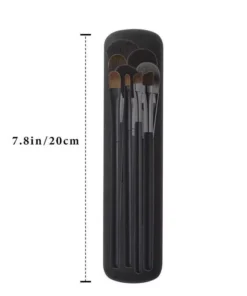 Sleek Silicone Makeup Brush Organizer – Compact Travel Pouch for Cosmetics