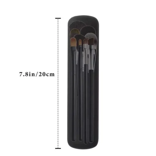 Sleek Silicone Makeup Brush Organizer – Compact Travel Pouch for Cosmetics