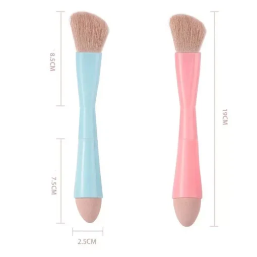 4-in-1 Multifunctional Detachable Makeup Brush Set – Portable Beauty Tools