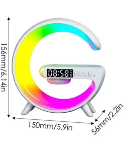 Speakers Alarm Clock Lamp With Wireless Charger