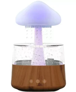 Colorful Mushroom Rain Cloud Air Humidifier and Night Light with Aromatherapy