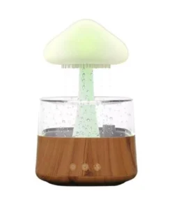 Colorful Mushroom Rain Cloud Air Humidifier and Night Light with Aromatherapy