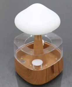 Colorful Mushroom Rain Cloud Air Humidifier and Night Light with Aromatherapy