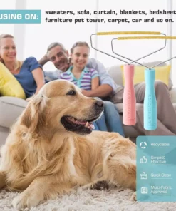Efficient Lint and Pet Hair Remover, Multi-Surface Carpet and Fabric Cleaner