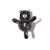 Refreshing Pilot Bear Car Air Freshener with Rotating Propeller – Lemon Scent