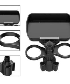 Rotatable Car Cup Holder Tray with Cell Phone Slot Multifunctional Car Organizer