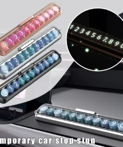 Luminous Concealed Car Parking Number Plate