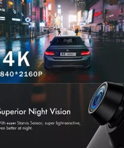 Car 10 Inch 4K Wi-Fi GPS Mirror Dash Cam Dual Lens