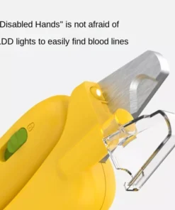 Banana Shaped LED Pet Nail Clipper & Multi-Functional Sharpener for Cats and Dogs