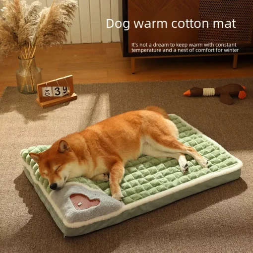 Cozy Plaid Pet Bed for Small to Medium Dogs and Cats
