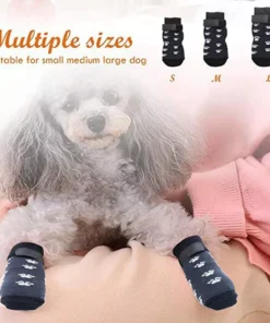 Pet Dog Socks 4PCS – Anti-Slip Paw Protector for Small to Medium Breeds