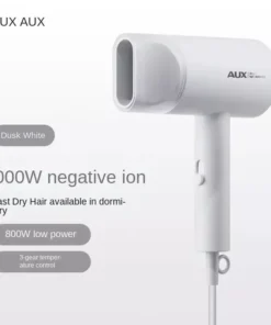 Mini 800W Hair Dryer – Low Noise with Negative Ion Technology for Hair Care, Dorm-Friendly