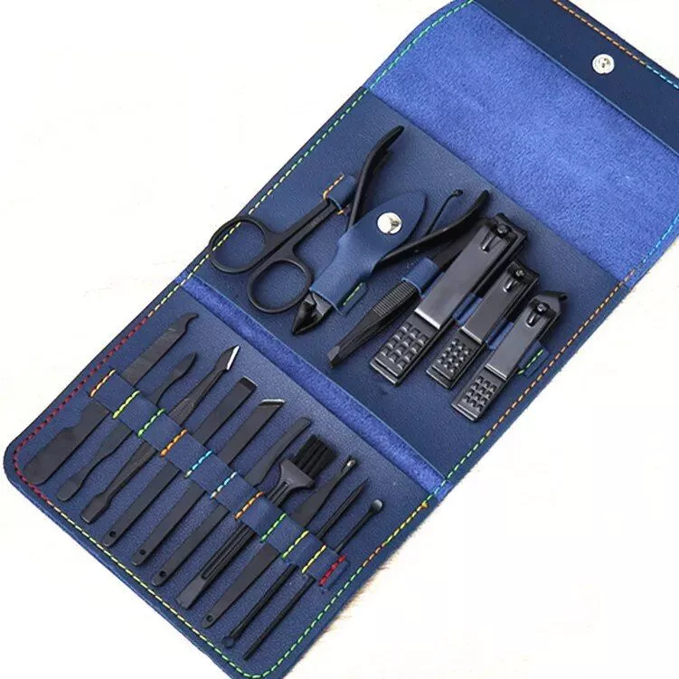 16 pcs Black Blue
