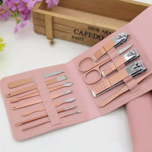 Stainless Steel Manicure & Pedicure Travel Kit