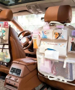 Foldable Cartoon Car Back Seat Organizer for Kids