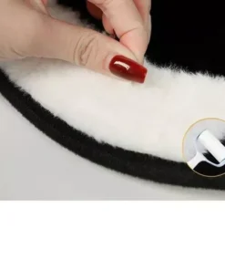 Warm Panda Plush Car Seat Cushion – Universal Fit for Autumn & Winter