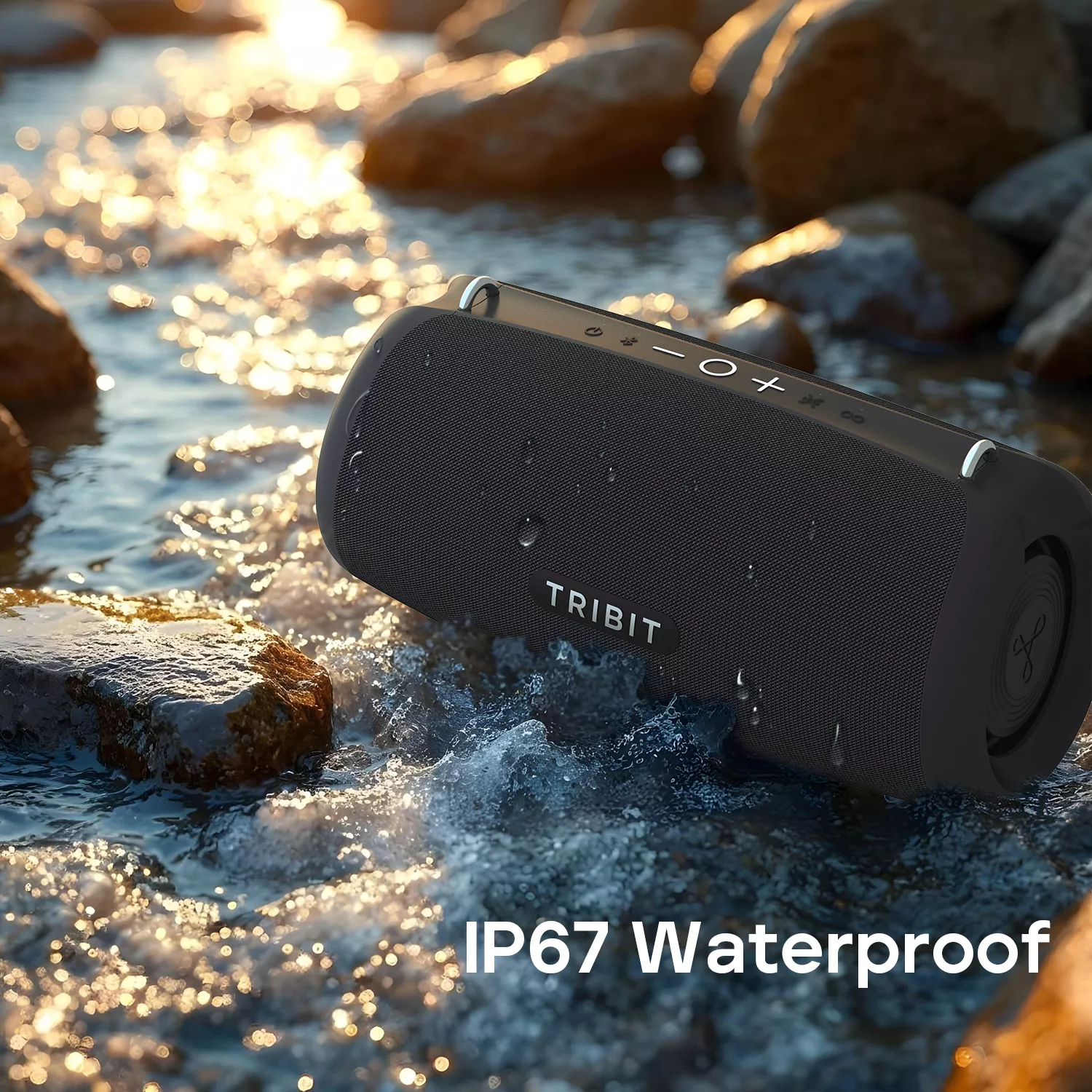 80W Portable Bluetooth Speaker with 24-Hour Playtime & IP67 Waterproof