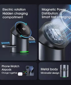 Qi2 3-in-1 Magnetic Wireless Charging Stand