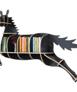 Minimalist Nordic Style Wooden Bookshelf – Cute Wall Shelves for Kids Room & Living Room