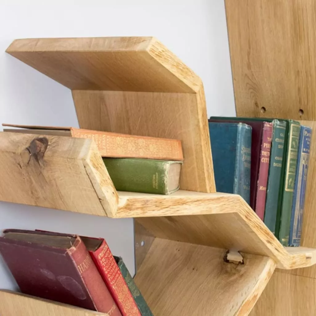 Contemporary Wooden Bookshelf – Modern Home Tree Design