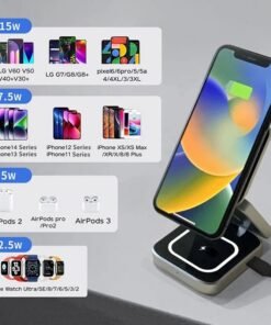 Foldable Fast Charging Pad for iPhone, AirPods & Apple Watch