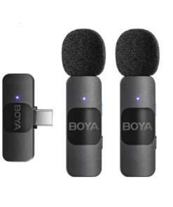 Wireless Lavalier Microphone for iPhone & Android – Noise Reduction Mic